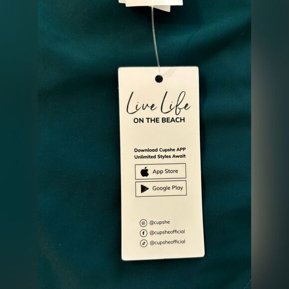 One Piece Deep V-neck Crisscross self tie Swimsuit - Picture 8 of 11